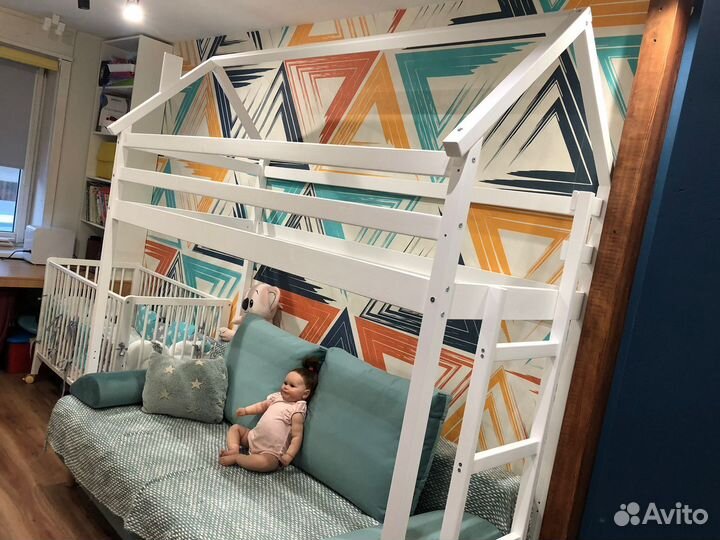 Кровать чердак деревянная