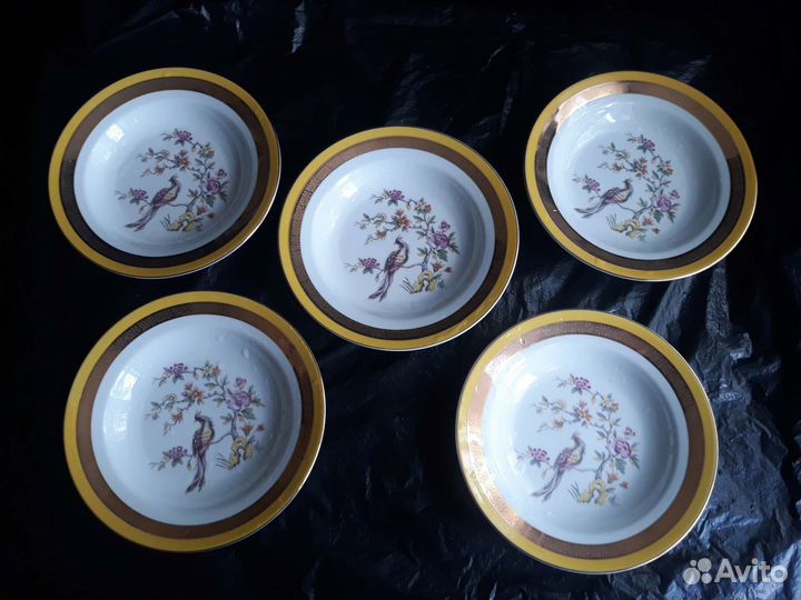 Столовый сервиз гдр Павлин