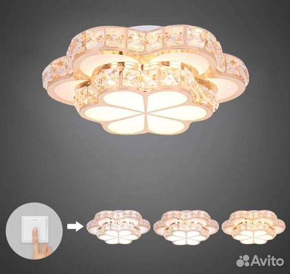 Люстра потолочная светодиодная 12вт