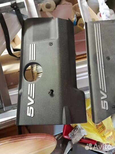 Декоративная накладка двигателя и жабо a6 c5 v8