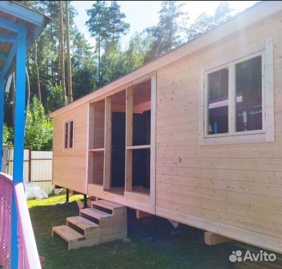 Каркасные дом летний вариант без утеплённо 10х6м