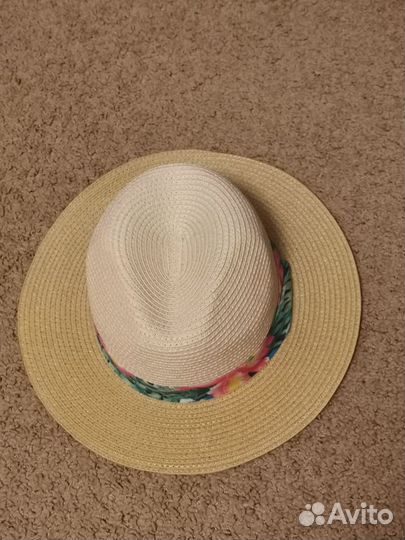 Шляпа женская соломенная летняя канотье