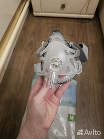 Маска кислородная силикон полнолицевая для сипап