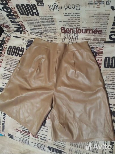 Шорты женские кожаные 50/52