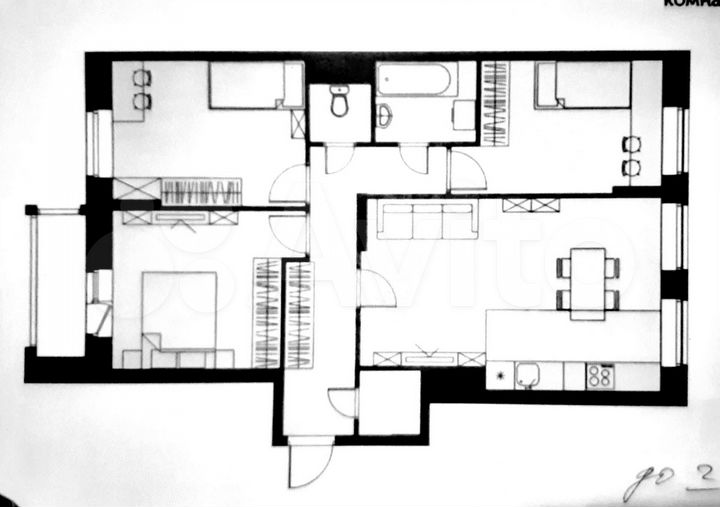 4-к. квартира, 77 м², 5/8 эт.