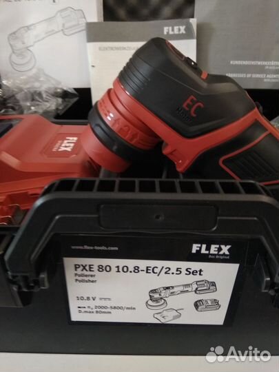 Полировальная машина flex PXE 80 10.8-EC