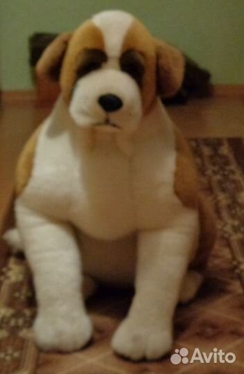 Собака плюшевая большая