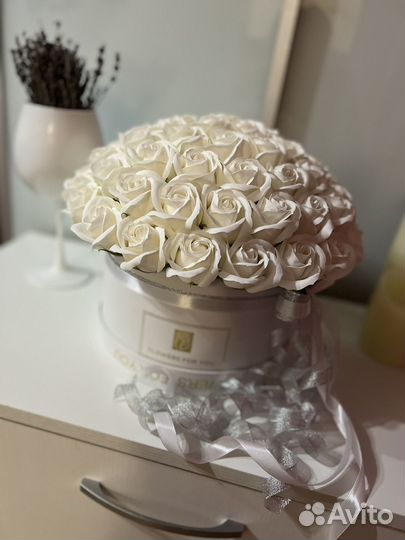 Букет из мыльных роз