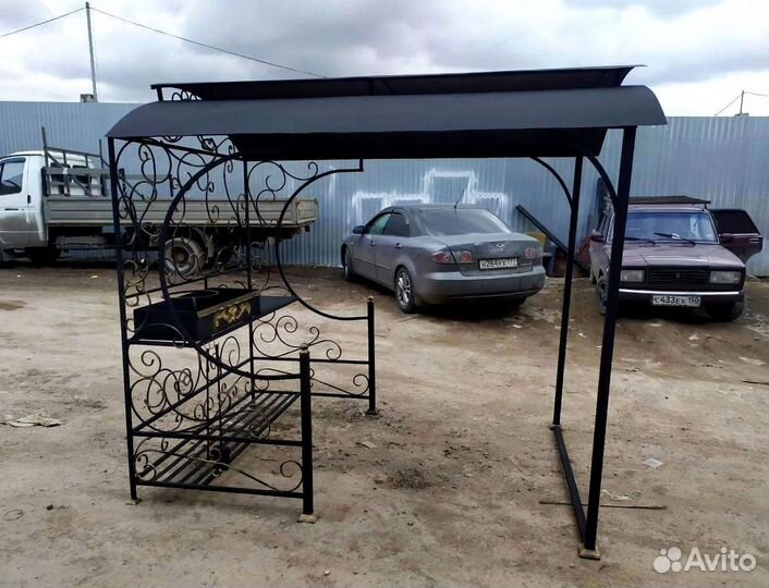 Мангал с печью