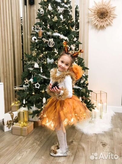 Прокат. Костюм белочки, белки, новогодний, для дев