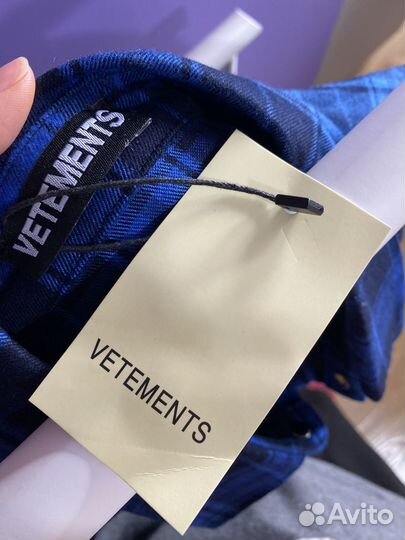 Vetements рубашка в клетку (Hello)