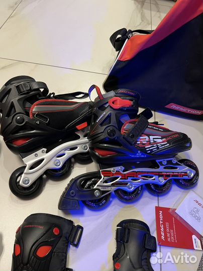 Роликовые коньки детские 31-36 р Reaction