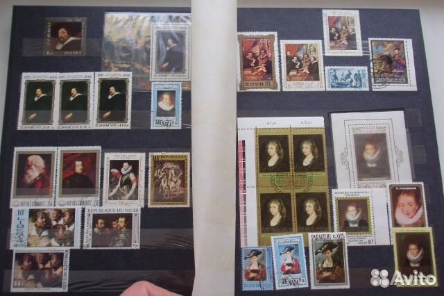 Альбом марок, сцепок, блоков и конвертов. Рубенс