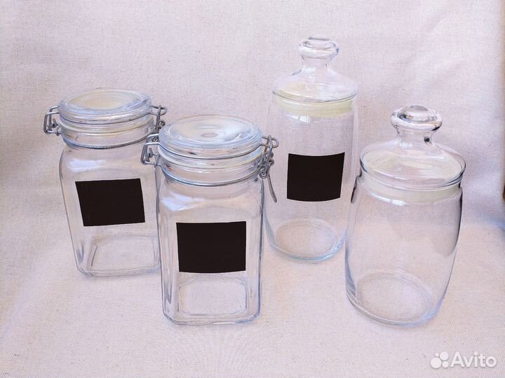 Банки стеклянные для сыпучих продуктов