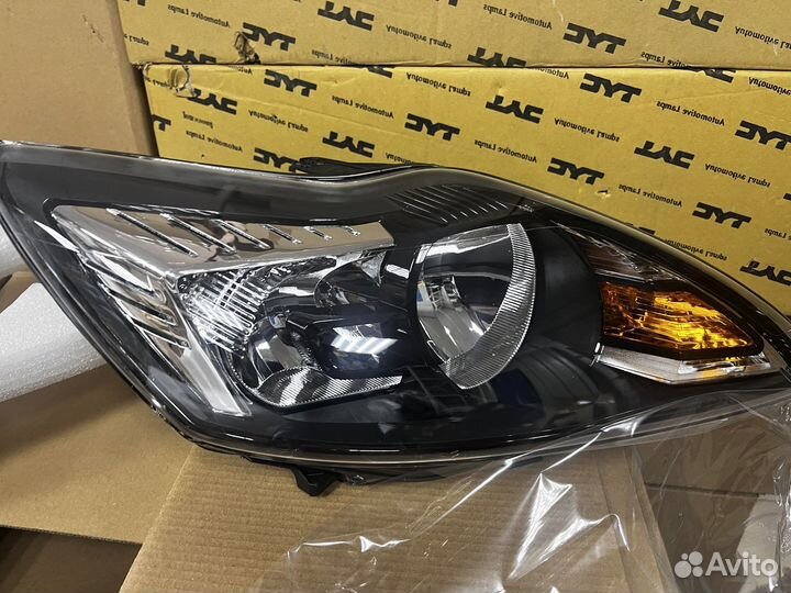 Фара ford focus 2 рестайлинг черная