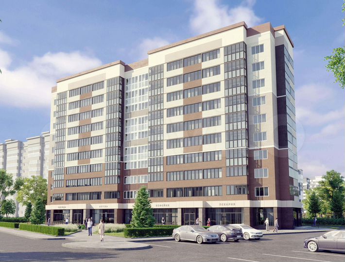 2-к. квартира, 67,5 м², 10/10 эт.