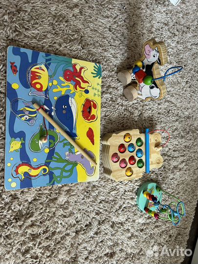 Деревянные игрушки для малышей