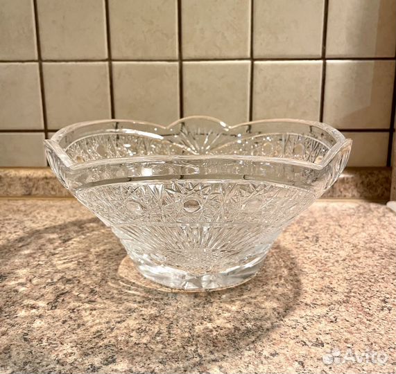 Салатник хрусталь СССР