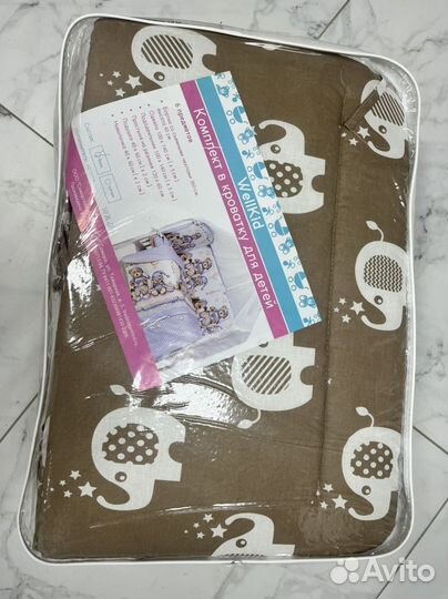 Постельное белье в детскую кроватку с бортиками