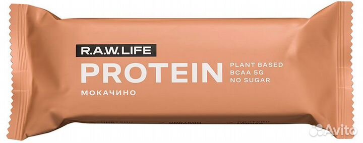 Батончик протеиновый Мокачино RAW life 43 г