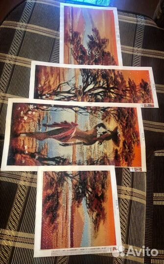 Полиптих в стиле алмазной мозаики