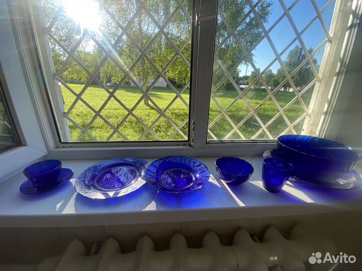 Набот посуды Luminar синий