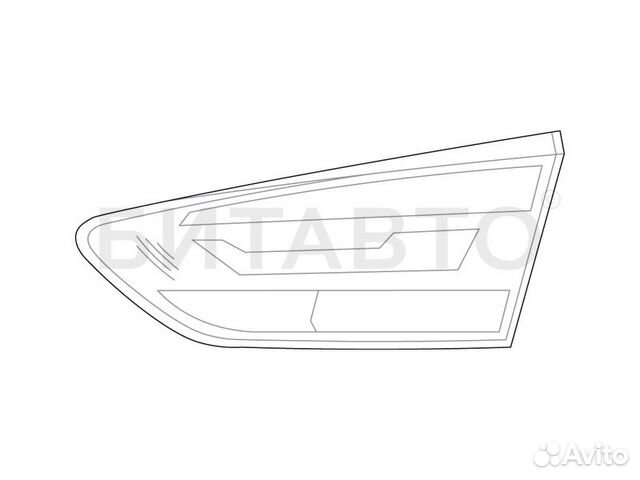 Фонарь задний правый внутренний на Volkswagen Polo