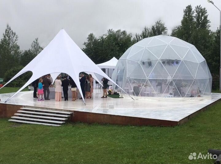 Купольный шатер для глэмпинга