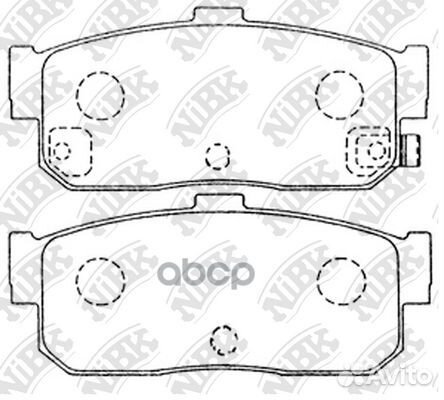 PN2224-nibk колодки дисковые з Nissan Maxima 3.0i