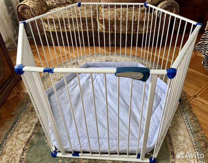 Ворота безопасности Geuther, манеж трансформер