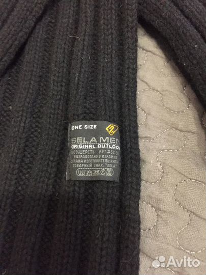 Шапка, шарф, вязанные