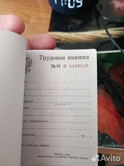 Трудовые книжки, все серии ТК и вкладыши