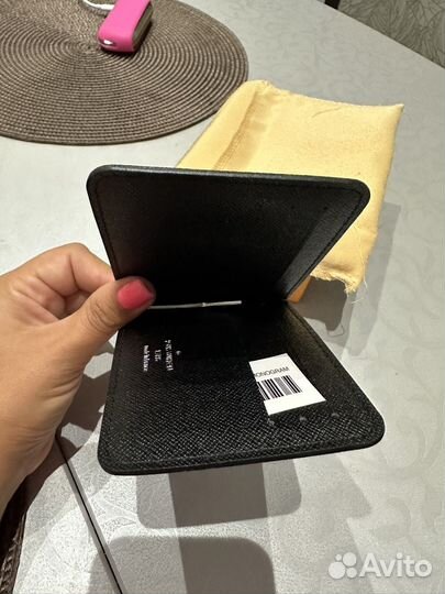 Зажим для денег из натуральной кожи