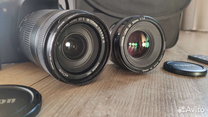 Canon 60D + EF-S 18-135mm + EF 50mm F1.4 + бп +