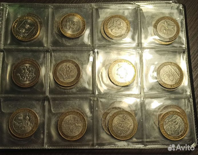 Монеты 10 р. биметалл