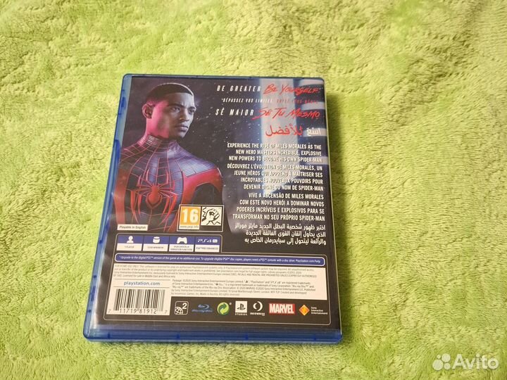 Диск на ps4 spider man miles morales