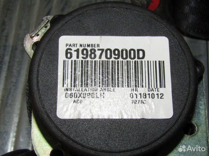 Ремень безопасности Juke (F15) 2011