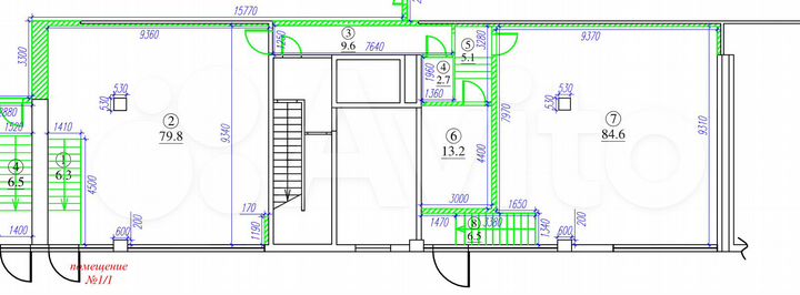 Свободного назначения, 79.8 м²