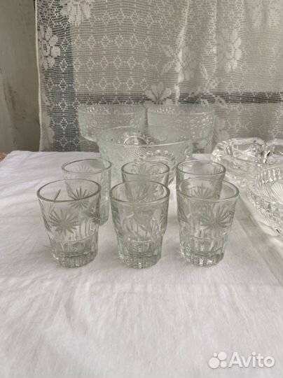 Стопки стаканы Пепельница креманки СССР