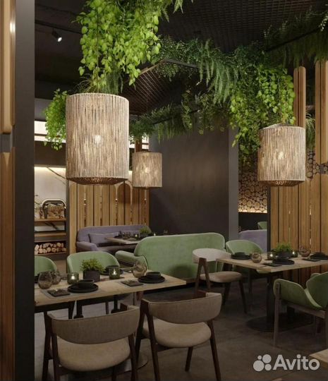 Плетеный абажур