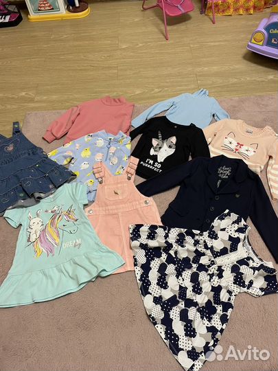 Вещи пакетом на девочку 98
