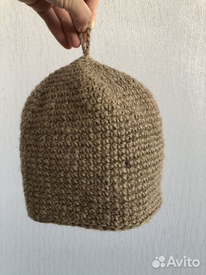 Шапка для бани, мочалка-рукавица - набор