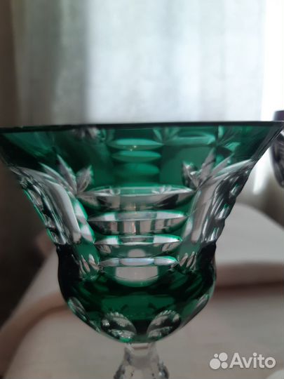 Бокалы цветной хрусталь