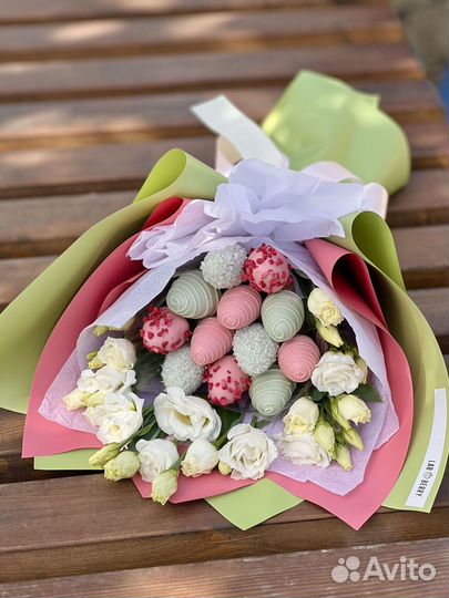 Букеты с клубники в шоколаде