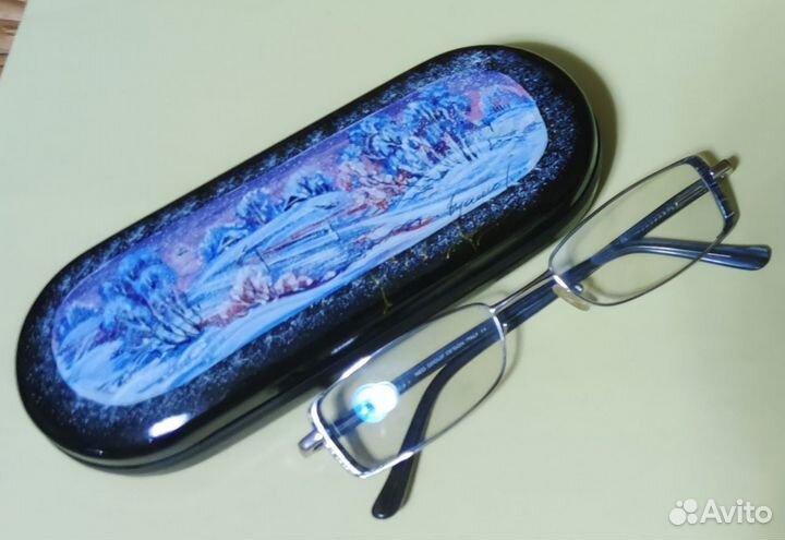 Футляр д/очков Зима. Ручная роспись