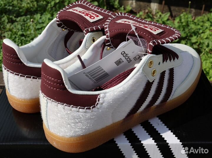 Adidas samba x Wales Bonner Pony Cream White белые