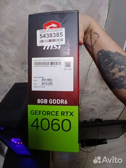 Видеокарта rtx 4060 8gb Msi gaming x