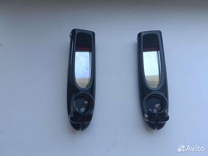 Рога на руль велосипеда с зеркалами