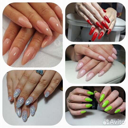 Маникюр/Наращивание/Педикюр/Брови/Чистка лица