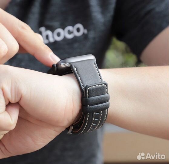 Ремешок apple watch 44mm кожаный hoco